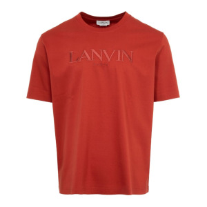 Lanvin футболка с логотипом, красный