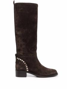 Женские сапоги Tawnie ниже колена коричневого цвета Salvatore Ferragamo, коричневый