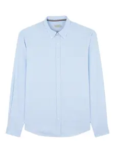 Рубашка из хлопка в гусиную лапку Paul & Shark, синий