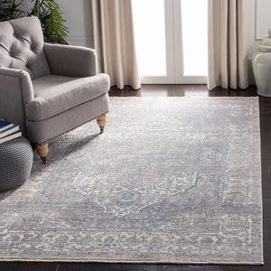 Ковер SAFAVIEH, 153 x 244 см, Dream Collection Grey/Blue DRM401H Vintage Oriental Distressed Premium Viscose