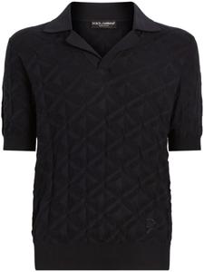 Трикотажная рубашка-поло Dolce & Gabbana, синий