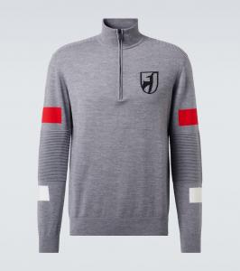 Хаперт шерстяной свитер с полузастежкой Toni Sailer, iron gate