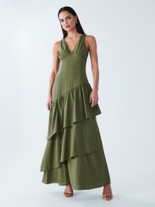 Летнее платье BWLDR Tilly, оливковый