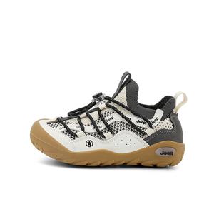 Низкие детские кроссовки для бега Jeep, слоновая кость/белый/черный