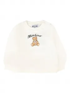 Толстовка с логотипом Moschino Kids, нейтральный