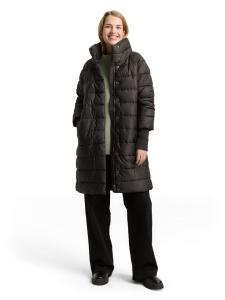 Tom Tailor Стеганое пальто черного цвета