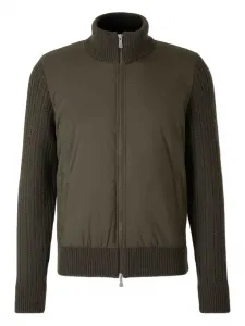 Рифлёный свитер из шерсти и кашемира Gran Sasso, зеленый