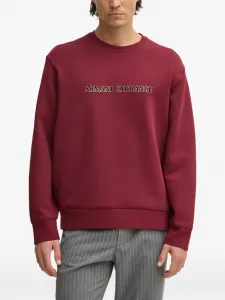 Свитер с логотипом Armani Exchange, красный