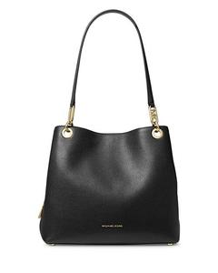 Большая кожаная сумка через плечо Kensington Michael Kors, цвет Black