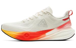 PEAK Кроссовки для бега Taichi 7.0 PRO Shock Absorbers, противоскользящие, износостойкие, с низким верхом, мужские, цвета слоновой кости и красного цвета