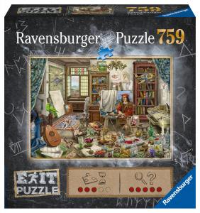 Равенсбургер, пазл, Выход, Мастерская художника, 759 шт. Ravensburger