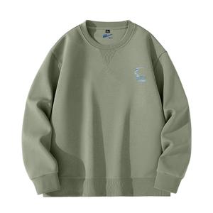 Толстовка мужская с круглым вырезом тонкая heavyweight WARRIOR, matcha зеленый