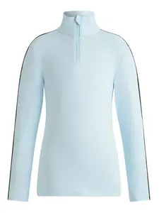 Свитшот с половинной молнией и вставками Fusalp, синий