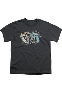 Футболка с коротким рукавом для подростков DC Comics Action Duo Gildan, Charcoal