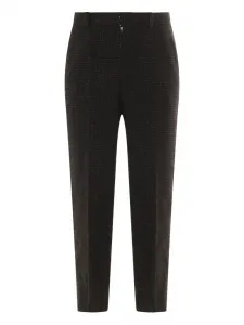 Шерстяные брюки Auralee, коричневый