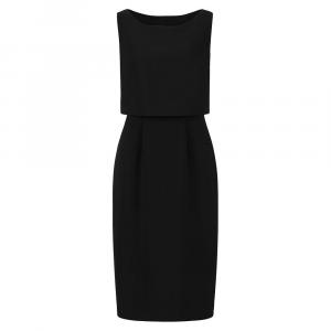 Женские офисные платья-футляры, многослойное рабочее платье-карандаш без рукавов Hombety, черный