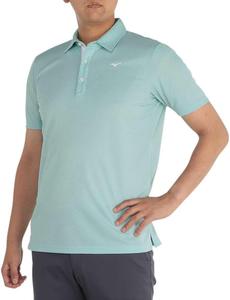 Мужская футболка Mizuno E2MAA017 Dry Aero Flow с коротким рукавом, футболка с коротким рукавом, влагоотводящая и быстросохнущая, экологичная, футболка с коротким рукавом, светло-зеленый