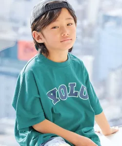 Футболка с коротким рукавом и крупным силуэтным принтом "Дьявольская лаборатория" из 100% хлопка Devirock, цвет 009-Yolo-S Forest