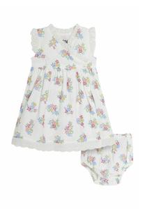 Повседневное платье REGULAR FIT - BRODERIE TRIM WRAP JoJo Maman Bébé, белый