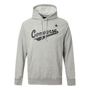 Толстовка Men's Converse Alphabet Logo Printing hooded Drawstring Gray, серый