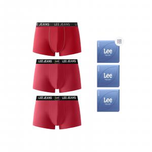 Sunset 3.0 трусы мужские боксы 3 шт Lee, красный