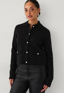 Кардиган Ellos Collection MIT GLÄNZENDEN KNÖPFEN, Schwarz/Black