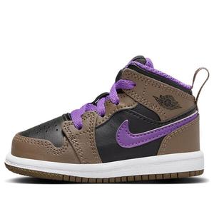 Кроссовки 1 mid 'purple mocha' Air Jordan, зеленый
