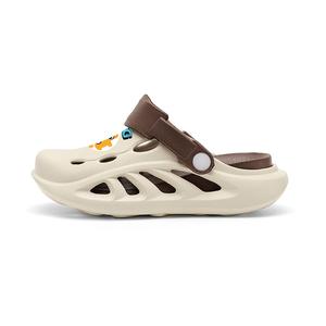 Детские шлепанцы из нескользящей, износостойкой и дышащей ткани BOBDOG, хаки/коричневый