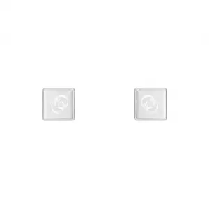 Диагональные серьги G с переплетением GUCCI