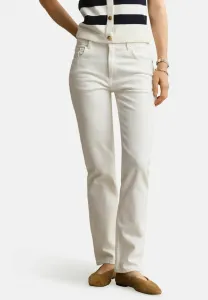 Джинсы облегающего кроя из эластичной ткани Gant, Eggshell