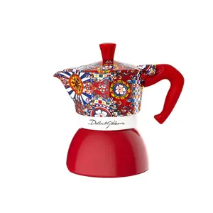 Индукционная кофеварка Moka Dolce & Gabbana Bialetti, красный