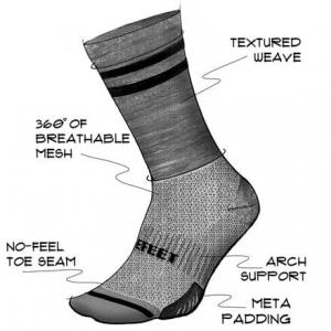 Носки Cyclismo из смеси шерсти, 6 дюймов DeFeet, цвет Natural/Khaki