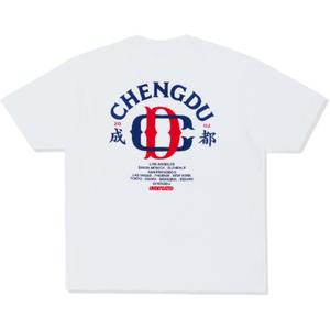 Undefeated Футболки Chengdu Limited, унисекс, белые, с круглым вырезом, прямого кроя