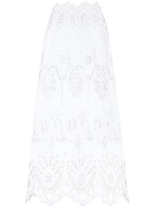 Dolce & Gabbana юбка с фестонами и вырезами, белый