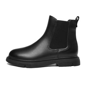 AOKANG Женские повседневные ботинки челси 12 см, черные