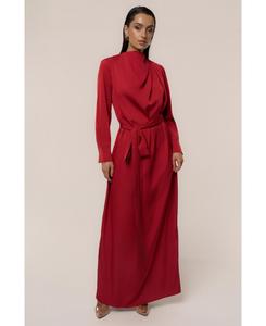 Женское атласное макси-платье Victoria JLUXLABEL, Red