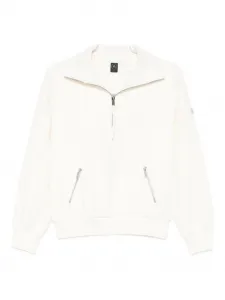 Толстовка на молнии из комбинированных материалов Moose Knuckles, нейтральный