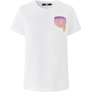 Футболка KARL LAGERFELD женская KARL LAGERFELD/Karl Lagerfeld Jeans, белый