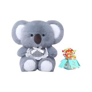 Милый плюшевый зверек котенок, ягненок, обезьянка, щенок, коала, слон, панда Handsome