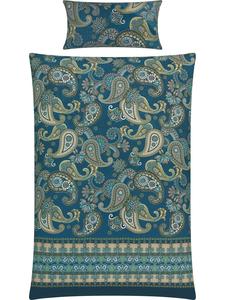 Erwin Müller Постельное белье Mako из атласа синего цвета