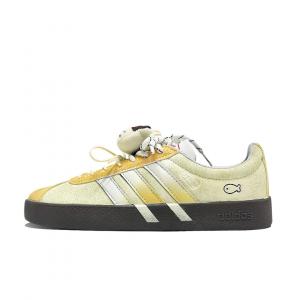 Adidas Кроссовки для скейтбординга VL COURT 2.0 Cream Kitten Coverage с низким верхом, устойчивые к истиранию, унисекс, светло-желтые