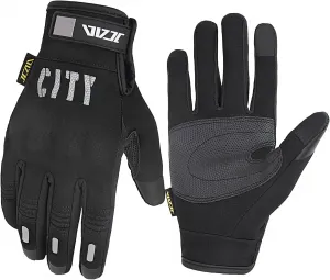 Мотоциклетные перчатки MOTOCENTRIC, водонепроницаемые, зимние, теплые, черные, для мотокросса, защитные перчатки с сенсорным экраном, нескользящие, зимние перчатки для BMX, MTB, шоссейных гонок, Black