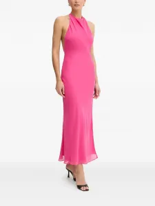 Макси-платье similina на шее-халтер с разрезом сбоку Bardot, розовый