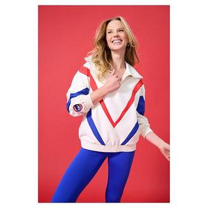 Женская куртка-пуловер Chicago Cubs с молнией на четверть, из рипстоп в елочку, кремового цвета Terez