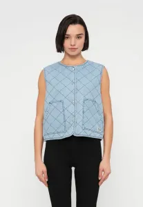 Стеганый жилет nmcleo Noisy May, Light Blue Denim