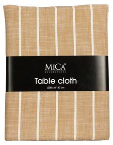 Скатерть Mica Decorations Alivo, 140x1x250 см цвет braun/weiß