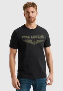 Футболка с классическим американским логотипом Pme Legend, Black