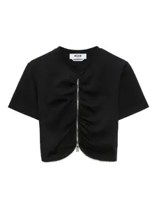 Топ на молнии MSGM, черный