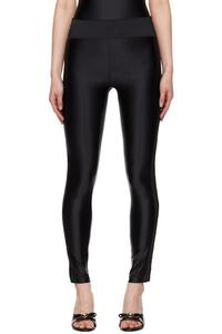 Черные леггинсы с логотипом Versace Jeans Couture