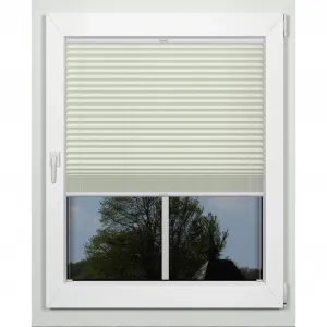 Жалюзи плиссе Indeko «superior», затемняющие, энергосберегающие, с сверлением, натяжные, на заказ, цвет grau + weiß